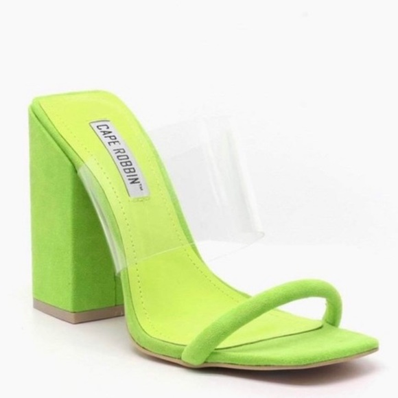 block green heels